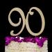 90 Cake Topper for 90th Birthday - Rhinestone Number Party Supplies & Decoration Ideas (Gold) - Buy Online on GoSupps.com