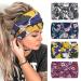 Kavya Wide Headbands for Women's Hair Soft Hair Bands for Women Yoga Ladies Headband Elastic Headbands Knotted Head Bands Adult Women Hair Scarf Fashion Hair Accessories SET-3