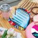 American Fat Food Pattern Menstrual Cup & Nursing Pad Holder - Multi-colored Sanitary Pads Bag for Teen Girls & Women | First Period Kit - Buy Online on GoSupps.com
