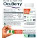 OcuBerry - Bilberry Grape Seed Black Currant & Black Rice Extracts - Antioxidant & Vascular Support - Vision Retina & Blue Light Protection - No Fillers Excipients - 60 Vegan Capsules Supplement - Buy Online on GoSupps.com