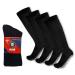 4 Pairs of Non-Skid Over-The-Calf Diabetic Cotton Socks with Non Binding Top (Black Fits US Men's Shoe size 9-12) 10-13 Black - 4 Pairs