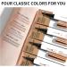 Probuk Microblading Black Eyebrow Pencil Microblading Eyebrow Pen with 4 Dots Waterproof Liquid Waterproof Tattoo Pencil Long Lasting for Natural Eye Makeup(04#) - Buy Online on GoSupps.com