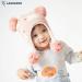 LANGZHEN Polar Bear Pink Winter Hat for Baby Boys Girls 6-12 Months | Earflap Knit Warm Cap with Fleece Lining - Buy Online on GoSupps.com