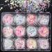 12pcs boxes glitter make up set |Chunky glitter nails glitter sequin make -up glitter set cosmetics for hair art decorative eyes lips hair body party color 4