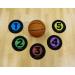 Get Out! Basketball Training Large 9in Disc Spot Markers 5-Pack - Numbered Poly Vinyl Court Floor Spots - Buy Online on GoSupps.com