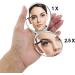 Mother of Pearl Folding Makeup Mirror with Magnifying Butterfly Flowers Design - Buy Online on GoSupps.com