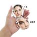 Mother of Pearl Dual Folding Makeup Compact Mirror - Apricot Flower Butterfly Mirror - Buy Online on GoSupps.com