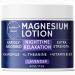 Brookethorne Naturals Nighttime Magnesium Lotion for Sleep | Lavender Magnesium Cream with L-Theanine & Chamomile | Topical Cream for Relaxation Adults & Kids | Non-Greasy Vegan Made in USA | 4oz