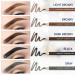 Stylia Waterproof Eyebrow Pencil Set - 12 Dark Brown Eyebrow Pencils for Women Long Lasting Makeup Perfect Eyebrow Shapes - Buy Online on GoSupps.com