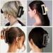 Kavya 4-Piece Large Hair Clips - Non-Slip Plastic Angular Clips for Long Thick Hair - Stylish Leopard Pattern - Perfect for Women - Buy Online on GoSupps.com