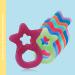 Dentistar Bei ring 2 Set - Teether for Babies & Toddlers 3 Months+ | Soft Dental Aid & Massage Handle | Made in Germany | Pink - Buy Online on GoSupps.com