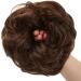 JJstar Messy Hair Bun Scrunchie for Women - Curly Wavy Chignon in Light Brown - Buy Online on GoSupps.com