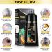 Black Hair Dye Shampoo 3 in 1 for Men & Women - Natural Gray Hair Coverage | 16.9 Fl Oz (500ML - Buy Online on GoSupps.com