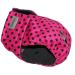 Glenndarcy Female Dog Diapers - Waterproof Fabric (Pink Black Dots XXXL Pants & 2 Washable Pads)