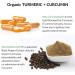 Organic TURMERIC + CURCUMIN (C3 Complex) + BLACK PEPPER (Bioperine) 90 Vegetable Capsules - Buy Online on GoSupps.com