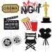 Movie Birthday Party Decoration Happy Birthday Cake Topper Movie Theme Cupcake Toppers for Movie Night Hollywood Party Supplies - Buy Online on GoSupps.com