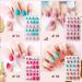 Kalolary Children s Press-On Nails - Gradient Color Fake Nails Set with Glue for Girls - 4 Boxes Short Faux Nail Tips - Buy Online on GoSupps.com