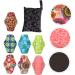 Hemoton 8pcs Bamboo Charcoal Reusable Cloth Menstrual Pads - Organic Cotton Briefs for Heavy Flow - Washable Sanitary Napkin Set - Buy Online on GoSupps.com