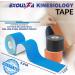 Kinesiology Tapes 16.4feet Uncut Per Roll Sports Tape for Exercise Elastic Water Resistant Injury Kinetic Tape to Relieve Muscle Pain Physio Tape for Shoulders Knees Ankles and Protect Joints Blue - Buy Online on GoSupps.com