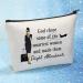 Meikiup Air Stewardess Makeup Bag | Perfect Flight Attendant Gifts & Aviation Accessories | Smartest Women's Travel Zipper Cosmetic Bag - Buy Online on GoSupps.com