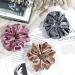 Whaline 6 Big Velvet Hair Scrunchies - Soft Elastic Bands for Women - 6 Dark Colors - Buy Online on GoSupps.com