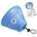 Fanshionstide Halskrause Cat soft cats Rewrise adjustable anti-trimming anti-bite cat collar protective collar for cats puppies pets after surgery and injuries (m blue)