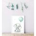 ArtPin Children's Room Decoration: Mint Green Gray Safari Jungle Animal Poster for Boys and Girls - Buy Online on GoSupps.com