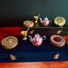 Luxurious Saffron Gift Box for Chefs: 9 Gr Grade A+ Organic Super Negin Coupe Saffron Threads Green Cardamom Rose Bud Tea Dried Saffron Teapot Small Brass Mortar and Pestle (Navy Velvet Box) - Buy Online on GoSupps.com