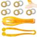 Gzjiyu 10 pieces of finger massage and 2 pieces of massage rings Roller for promoting Hand joint blood circulation metabolism anti -fatigue stress care