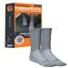 Incrediwear Circulation Socks Women s and Men s Crew Socks (Grey Large) Large Grey