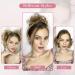 REECHO Super Long Tousled Updo Hair Bun Extension - Beige Blonde | Curly Wavy Hair Wrap Ponytail Scrunchie for Women Girls - Buy Online on GoSupps.com