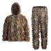 SCYLFEHDP Ghillie Suit, 3D Leafy Ghillie Suit and Camo Suit, Ghillie Suit for Men, Camouflage Suits, Turkey Hunting, Lightweight Gear Hunting Clothes for Outdoor Woodland and Halloween. L(Fit Tall 5.9-6.2ft )