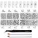 Beadsland 8300PCS Flatback Clear Rhinestones Nail Gems Kit - 10 Sizes Crystal Rhinestones for Crafts with Wax Pencil and Tweezer - SS3-SS30 - Buy Online on GoSupps.com