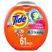 Tide PODS Plus Downy 4 in 1 HE Turbo Laundry Detergent Soap Pods, April Fresh Scent, 61 Count Tub - Packaging May Vary Tide PODS, April Fresh, 61 Count
