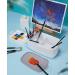 GAMENOTE Paint Brush Cleaner & Holder with Palette and Handle - Acrylic, Watercolor, Water-Based Paints - White/Grey - Buy Online on GoSupps.com