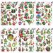 Christmas Temporary Tattoos for Kids - 12 Sheets | Xmas Party Favors & Decorations - Buy Online on GoSupps.com