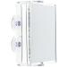 Zadro 2X Mag Z Fogless Swivel Shower Mirror with Dual Suction Cup  6-Inch Clear Acrylic 7 x 5.75 / 2X ZM05