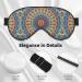 Adjustable Double-Sided Round Mandala Sleep Mask | Soft Eye Covers for Perfect Shading & Reduced Eye Edema - International Shipping - Buy Online on GoSupps.com