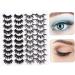 Beavorty 20 Pairs 3d cross eyelash Assorted Imitation Women False Eyelash Makeup Eyelash set eyelashes make up mix 3D Dense Eyelashes three-dimensional Fake eyelashes - Buy Online on GoSupps.com