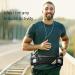 Macally Running Belt Waist Pack with 2 Hydration Bottles - Reflective Fitness Gear for Jogging, Hiking, Cycling - Buy Online on GoSupps.com