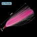 Fishing Bucktail Teasers Saltwater Kit - 12pcs Copper Tube Flash Skirts for Fluke Rig Fishing - Pink Teasers Plugs - Buy Online on GoSupps.com