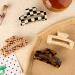 HAYHOI 4PCS Hair Claw Clips Celluloid French Butterfly Jaw Tortoise Shell - Stylish Accessories for Women & Girls - Checkerboard Leopard White - Buy Online on GoSupps.com
