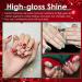 Christmas Gel Nail Polish Set 4 Colors Red Green Black White Nail Polish Gel Set with Gel Top Coat & Base Coat New Year Gel Nail Varnish Soak off UV LED Lamp Nail Art Manicure Gifts for Women Girls - Buy Online on GoSupps.com