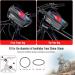 Waterproof Bike Holder & Cell Phone Bag for Smartphones Up to 6.9 inches | Luroon Bicycle Handlebar Bag with Rain Hood - Gray - Buy Online on GoSupps.com