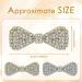 6 Rhinestone Crystal Hair Clips - Wedding Bridal Hair Accessories for Women - Clear Bows Barrettes - Perfect Gift for Birthday or Christmas - Buy Online on GoSupps.com