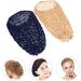 Beaupretty 2PC Crocheted Hair Snood - Long Hair Sleeping Cap & Hair Protection Night Hats (Royal Blue & Pink Marine Khaki) | Handcrafted Quality - Buy Online on GoSupps.com