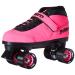 Epic Skates 2016 Epic Nitro Turbo 1 Indoor/Outdoor Quad Speed Roller Skates, Pink Youth 4 Pink/Black