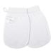 Tranquil Beauty Exfoliating Gloves 2pcs - Body Scrub Gloves - Gloves Exfoliating Scrub - Bath Shower Dry Skin Gloves - Charcoal Infused Hammam Gloves - Deep Body Exfoliator - White