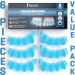 Universal Size 3 Pairs Toe Separators - Toe Spacers for Overlapping Toes, Bunions, and Tightness Relief - Blue - Buy Online on GoSupps.com