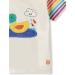 Organic Cotton Baby T-Shirt Applique - Kidio Short Sleeve Tee - 2-3 Years White - Buy Online on GoSupps.com